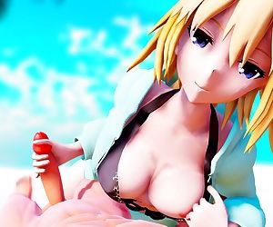 3d mmd Mayo jeanne gives..